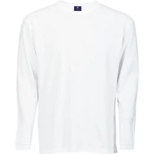 170g Long Sleeve T-Shirt 100 Cotton White